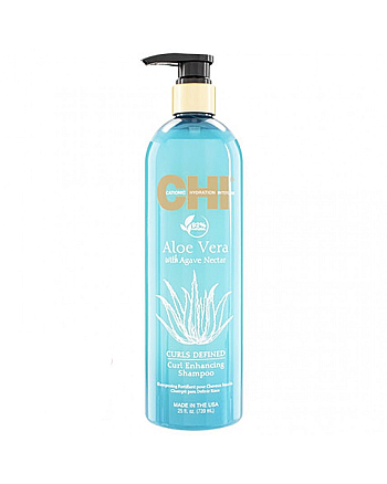 CHI Aloe Vera with Agava Nectar Curl Enhancing Shampoo - Шампунь увлажняющий разглаживающий 710 мл - hairs-russia.ru